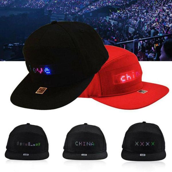 men women animated led message sign hiphop cap adjustable baseball hat new, Blue;gray
men women animated led message sign hiphop cap adjustable baseball hat new, Blue;gray