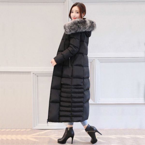 winter coat female fashion thick women's down jacket + real fur collar red slim long warm duck donw jackets 38390, Black
winter coat female fashion thick women's down jacket + real fur collar red slim long warm duck donw jackets 38390, Black