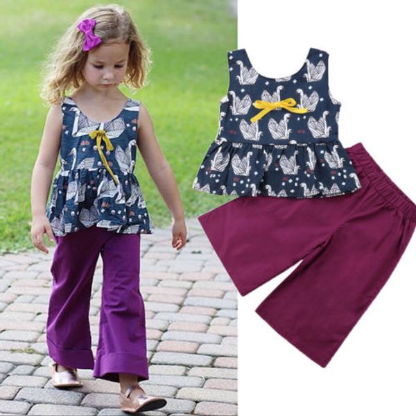emmababy fashion kids baby girl swan print vest animal casual wide leg pants summer 2pcs outfits set cute, White
emmababy fashion kids baby girl swan print vest animal casual wide leg pants summer 2pcs outfits set cute, White