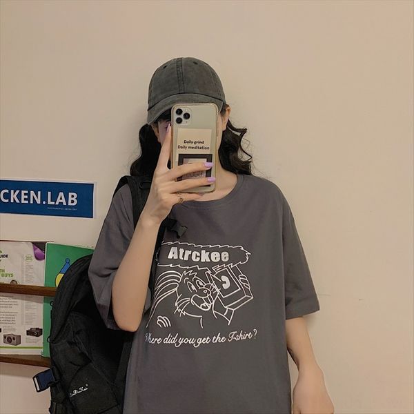 2020 loose cartoon short-sleeved cloth cotton cloth t-shirt female ins fashionable student harajuku style cotton top, White
2020 loose cartoon short-sleeved cloth cotton cloth t-shirt female ins fashionable student harajuku style cotton top, White