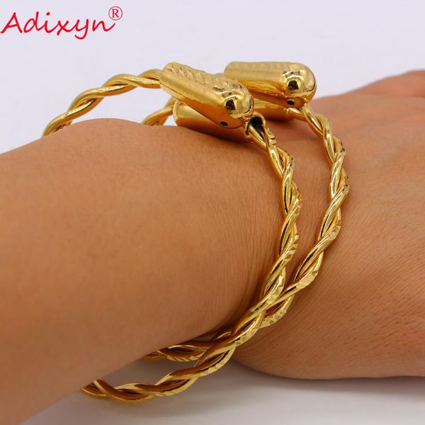 adixyn gold color trendy cuff bangle for women/men twisted bracelet middle east wedding bride jewelry n080814, Black
adixyn gold color trendy cuff bangle for women/men twisted bracelet middle east wedding bride jewelry n080814, Black