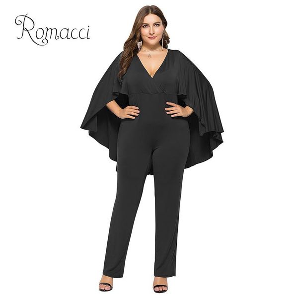 fashion women plus size jumpsuit plunge v neck batwing sleeve cape back long pants playsuit rompers black office ladies outfits, Black;white
fashion women plus size jumpsuit plunge v neck batwing sleeve cape back long pants playsuit rompers black office ladies outfits, Black;white