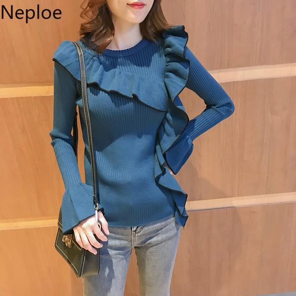 neploe 2020 spring new outwear sweater women long sleeve pullover sweet ruffle patch knitted jumper korean fashion pull femme, White;black
neploe 2020 spring new outwear sweater women long sleeve pullover sweet ruffle patch knitted jumper korean fashion pull femme, White;black