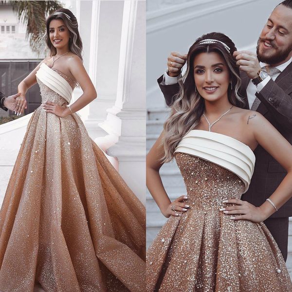 said mhamad 2019 prom dresses strapless luxury sequined pearls formal evening gowns arabic dubai ruffle designer party pageant dresses, Black
said mhamad 2019 prom dresses strapless luxury sequined pearls formal evening gowns arabic dubai ruffle designer party pageant dresses, Black