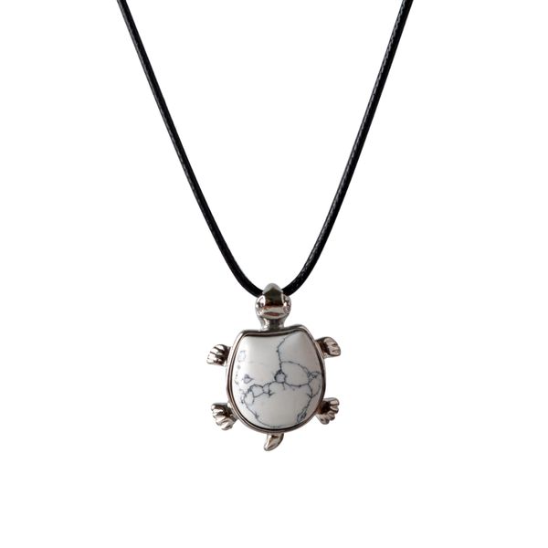 howlite turtle nacklace pendant natural semi precious stones give the gift for men and women, Silver
howlite turtle nacklace pendant natural semi precious stones give the gift for men and women, Silver
