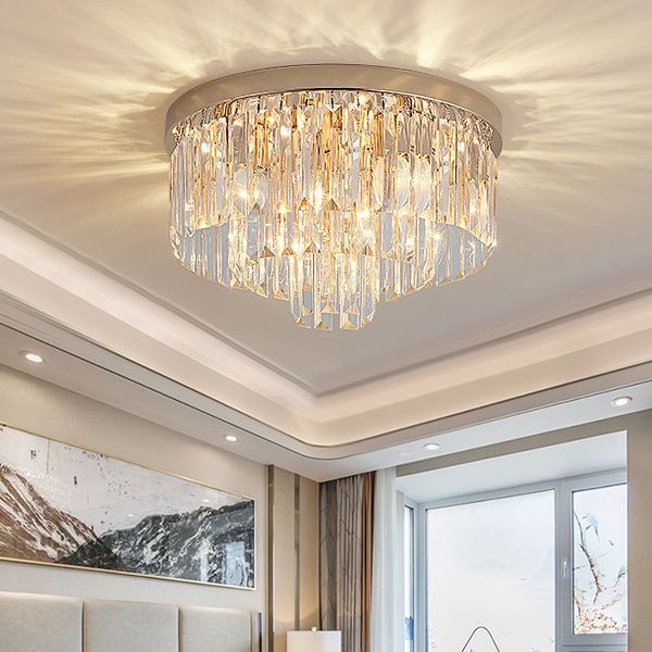 new design modern circle d 40cm x h 25cm gold crystal chandelier lighting led flush mount round chandeliers for bedroom entryway
new design modern circle d 40cm x h 25cm gold crystal chandelier lighting led flush mount round chandeliers for bedroom entryway