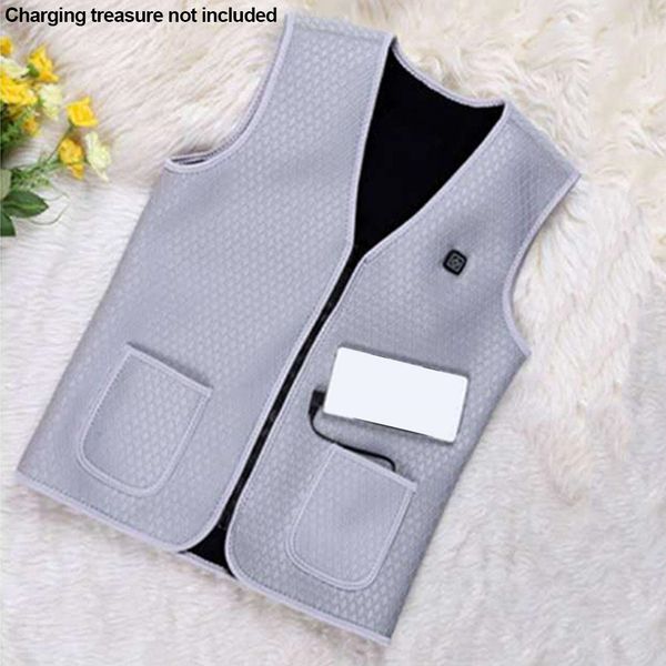 men women adjustable temperature zipper jacket energy saving coat usb vest outdoor wear athletic & outdoor apparel electric heating warm, Gray;blue
men women adjustable temperature zipper jacket energy saving coat usb vest outdoor wear athletic & outdoor apparel electric heating warm, Gray;blue