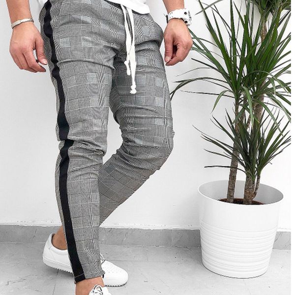 fashion-mens pants hip hop korean stylish plaid slacks casual sfitness workout skinny port pants trousers hot, Black
fashion-mens pants hip hop korean stylish plaid slacks casual sfitness workout skinny port pants trousers hot, Black
