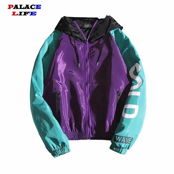hip hop mens hooded patchwork jacket 2020 harajuku letter printed zipped loose track jacket men korean sport male coats, Black;brown
hip hop mens hooded patchwork jacket 2020 harajuku letter printed zipped loose track jacket men korean sport male coats, Black;brown