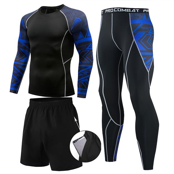 running sets 2021 mens compression set tights workout fitness training tracksuit long sleeves shirts sport suit rashgard jerseys, Black;blue
running sets 2021 mens compression set tights workout fitness training tracksuit long sleeves shirts sport suit rashgard jerseys, Black;blue