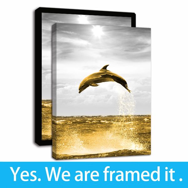 animals canvas painting print - ocean dolphins leap out of the sea at sunrise canvas prints wall art for living room bedroom
animals canvas painting print - ocean dolphins leap out of the sea at sunrise canvas prints wall art for living room bedroom