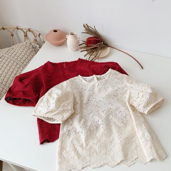 2020 new style girls lace shirt summer hollow out cotton fashion girls blouse 2-8t qh385, White;black
2020 new style girls lace shirt summer hollow out cotton fashion girls blouse 2-8t qh385, White;black