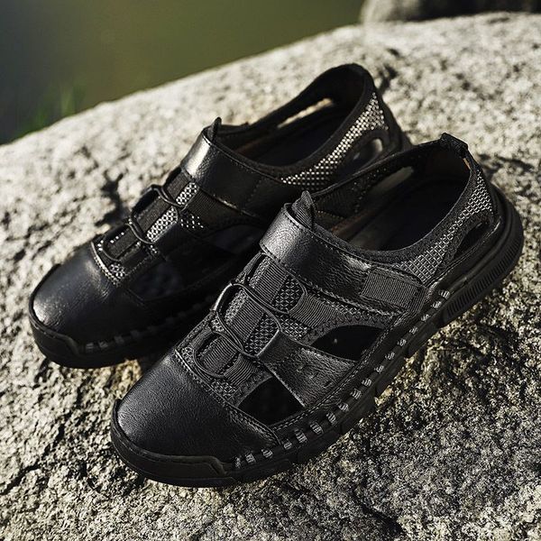 men's leather sandals non-slip quick drying waterproof deodorant fashion sports casual beach sandals man fashion outdoor sneaker
men's leather sandals non-slip quick drying waterproof deodorant fashion sports casual beach sandals man fashion outdoor sneaker
