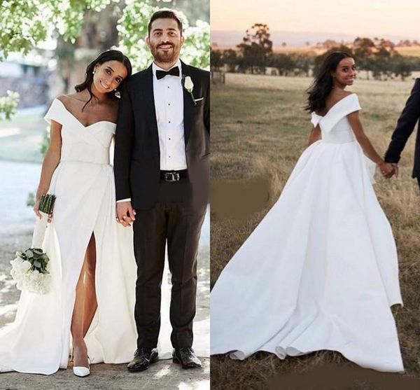 ivory mermaid wedding dresses with over skirt off shoulder side split sweep train chapel garden bridal gowns african vestidos de novia cheap, White
ivory mermaid wedding dresses with over skirt off shoulder side split sweep train chapel garden bridal gowns african vestidos de novia cheap, White
