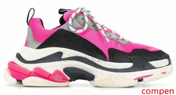 fushia luxury dad shoes for mens women beige black tennis casual shoes fashion paris 17fw triple-s beige leather sneaker triple s chaussures 
fushia luxury dad shoes for mens women beige black tennis casual shoes fashion paris 17fw triple-s beige leather sneaker triple s chaussures