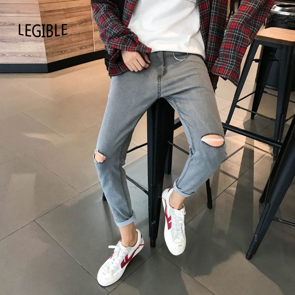 2020 ripped jeans mens pencil pants korean fashion hole solid denim pants men japanese casual skinny jeans men, Blue
2020 ripped jeans mens pencil pants korean fashion hole solid denim pants men japanese casual skinny jeans men, Blue