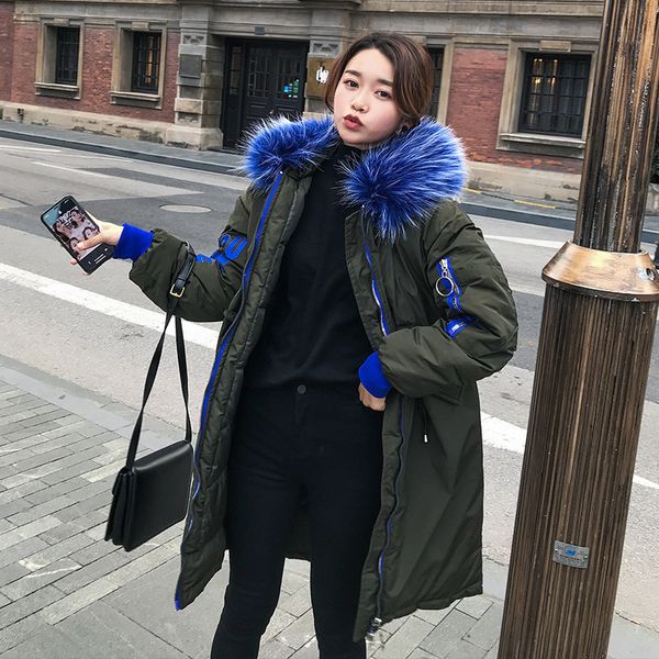 2019 new arrival fashion women long winter parka cotton padded warm thicken ladies coat with fur collor parka womens jackets, Black
2019 new arrival fashion women long winter parka cotton padded warm thicken ladies coat with fur collor parka womens jackets, Black
