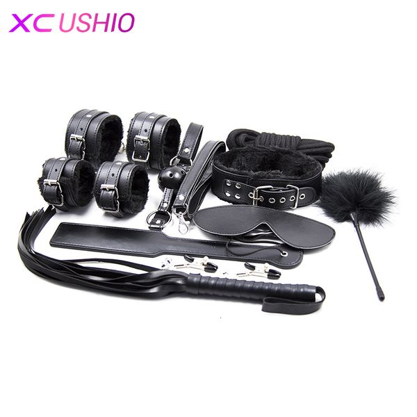 whip games bondage restraint 10pcs/set kit collar gag mask toys rope sm feather paddle for couples t191128 fjauc
whip games bondage restraint 10pcs/set kit collar gag mask toys rope sm feather paddle for couples t191128 fjauc