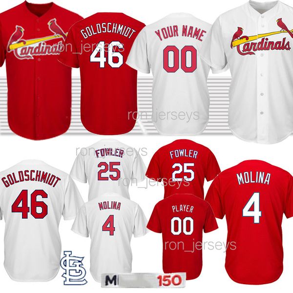 4 Yadier Molina 46 Paul Goldschmidt Jersey Baseball Jerseys Men 1 Ozzie Smith 25 Dexter Fowler St. Louis Cardinal 150th
4 Yadier Molina 46 Paul Goldschmidt Jersey Baseball Jerseys Men 1 Ozzie Smith 25 Dexter Fowler St. Louis Cardinal 150th
