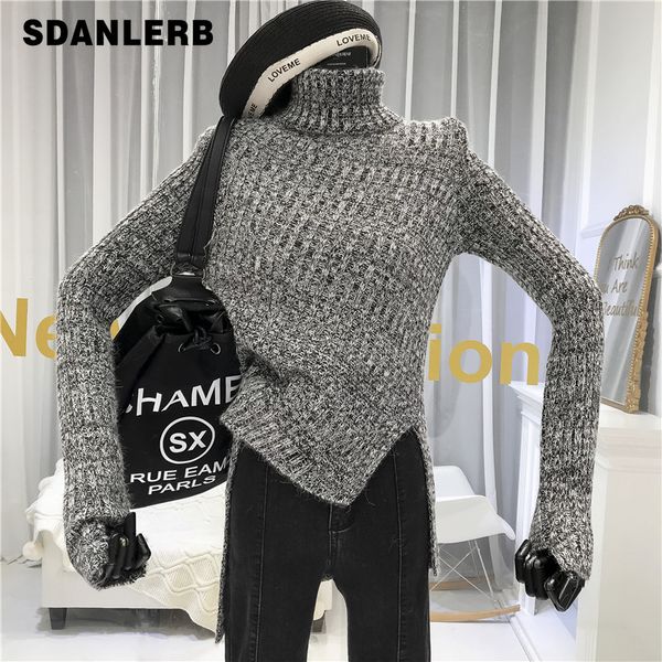 2019 new winter turtle-neck pullover sweater women's fashion irregular sweater warm sweaters knitwear femme pull, White;black
2019 new winter turtle-neck pullover sweater women's fashion irregular sweater warm sweaters knitwear femme pull, White;black
