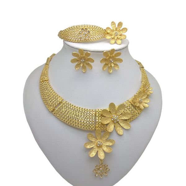 kingdom ma african wedding jewelry sets fashion necklace earrings ring bracelet crystal jewelry dubai big set, Silver
kingdom ma african wedding jewelry sets fashion necklace earrings ring bracelet crystal jewelry dubai big set, Silver