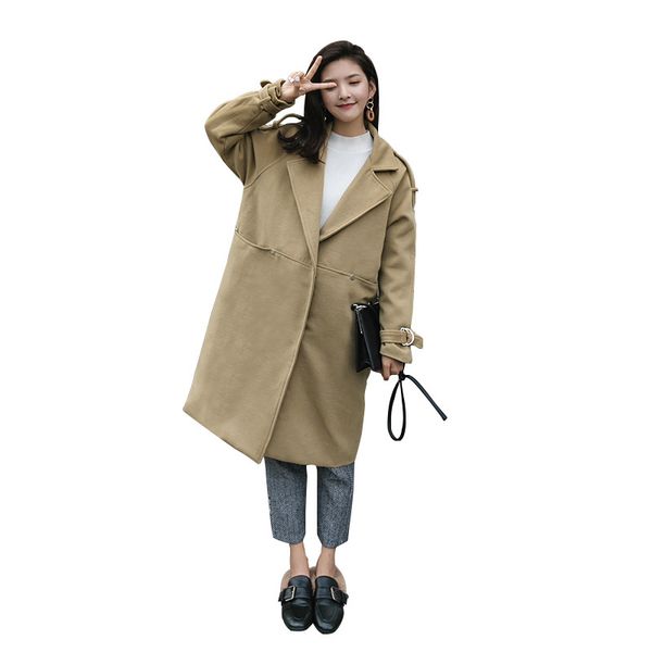 casual fashion women long cashmer coat loose solid women's woolen jacket covered button coat and jacket, Black
casual fashion women long cashmer coat loose solid women's woolen jacket covered button coat and jacket, Black