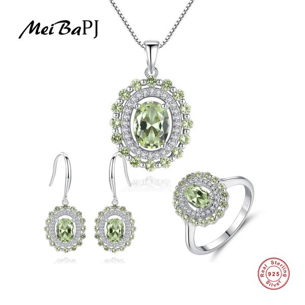 meibapj peridot stone 3 suit jewelry set real 925 sterling silver pendant earrings ring fine charm jewelry for women, Black
meibapj peridot stone 3 suit jewelry set real 925 sterling silver pendant earrings ring fine charm jewelry for women, Black