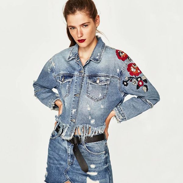 solid turn-down collar loose casual short denim jacket woman basic outerwear coat base blue fashionable denim feminine mp152, Black;brown
solid turn-down collar loose casual short denim jacket woman basic outerwear coat base blue fashionable denim feminine mp152, Black;brown