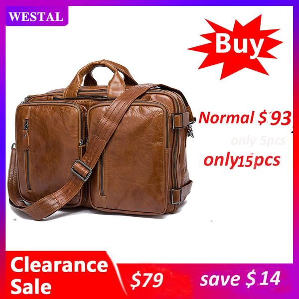 westal100% business bag men briefcases leather lapbag men's genuine leather office bags for men messenger computer bags tote
westal100% business bag men briefcases leather lapbag men's genuine leather office bags for men messenger computer bags tote