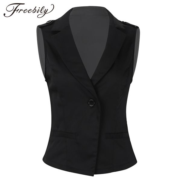 women's vests fashion womens slim fit suit vest v-neck single button sleeveless formal blazer west jackets office lady waistcoat dressy, Black;white
women's vests fashion womens slim fit suit vest v-neck single button sleeveless formal blazer west jackets office lady waistcoat dressy, Black;white