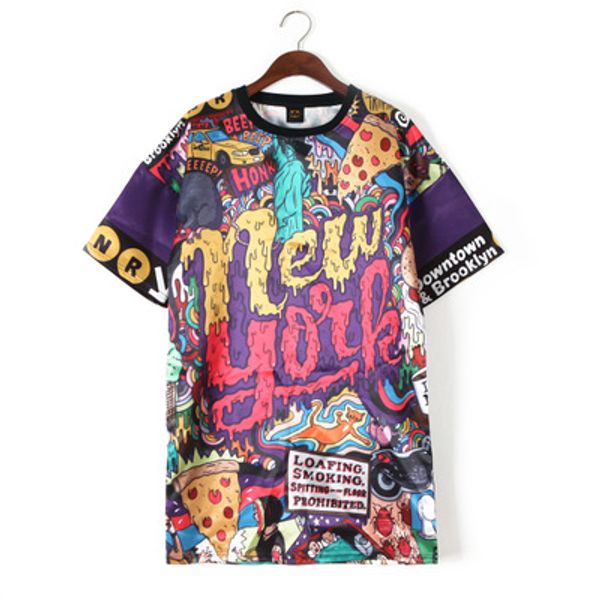 2019 new harajuku women fashion long design t shirt women tee shirts loose printed letter hip hop dance clothes summer, White
2019 new harajuku women fashion long design t shirt women tee shirts loose printed letter hip hop dance clothes summer, White
