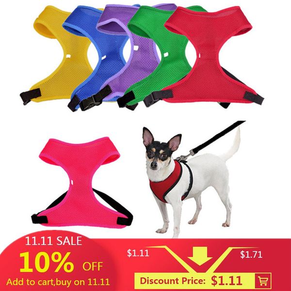 1pc adjustable pet puppy nylon mesh vest dog harness collar chest strap leash harnesses for dogs cats 6 colors xs~xl available
1pc adjustable pet puppy nylon mesh vest dog harness collar chest strap leash harnesses for dogs cats 6 colors xs~xl available