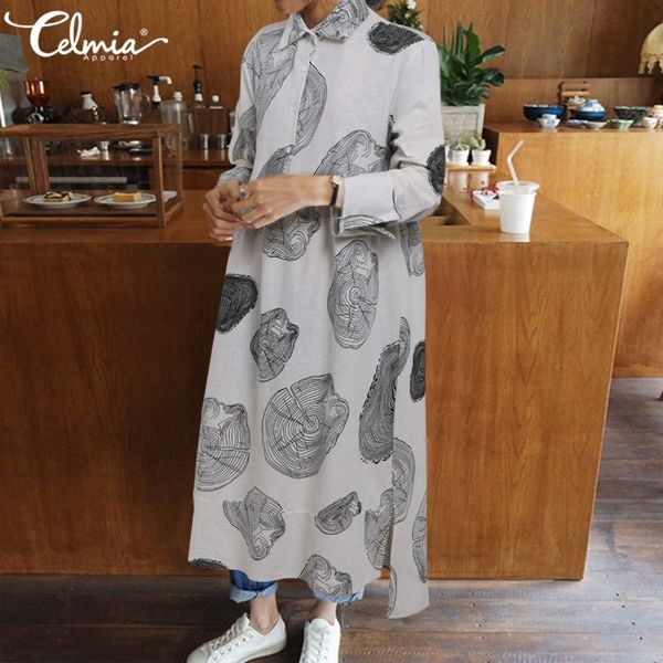 new autumn retro linen cotton shirt dress fashion women's long printed dresses lapel plus size long sleeve vestido office dress, Black;gray
new autumn retro linen cotton shirt dress fashion women's long printed dresses lapel plus size long sleeve vestido office dress, Black;gray