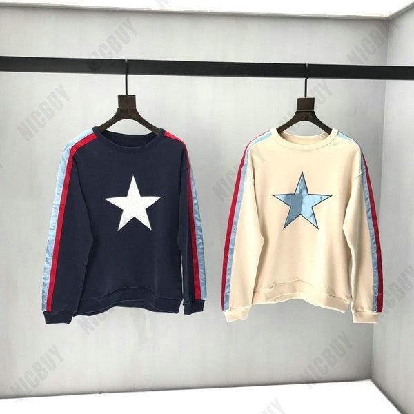 fashion autumn designer mens tag patchwork striped color star embroidery brand letter hoodies pullover hooded cotton casual sweatshirt, Black
fashion autumn designer mens tag patchwork striped color star embroidery brand letter hoodies pullover hooded cotton casual sweatshirt, Black