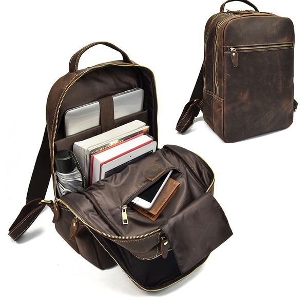 crazy horse genuine leather backpack for teenager 15inch laprucksack vintage daypack school bag big travel bag
crazy horse genuine leather backpack for teenager 15inch laprucksack vintage daypack school bag big travel bag