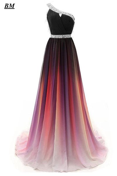 prom dresses 2019 a-line gradient chiffon long evening dresses plus size ombre party gown vestido de formatura bm01, White;black
prom dresses 2019 a-line gradient chiffon long evening dresses plus size ombre party gown vestido de formatura bm01, White;black