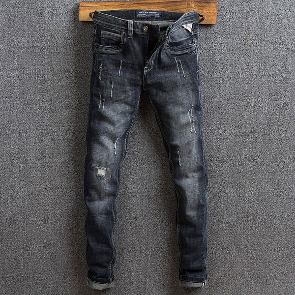 итальянский винтаж стиль мода мужские джинсы черный синий цвет slim fit рваные джинсы мужчины высокое качество уличная хип-хоп дизайнер, Blue
итальянский винтаж стиль мода мужские джинсы черный синий цвет slim fit рваные джинсы мужчины высокое качество уличная хип-хоп дизайнер, Blue