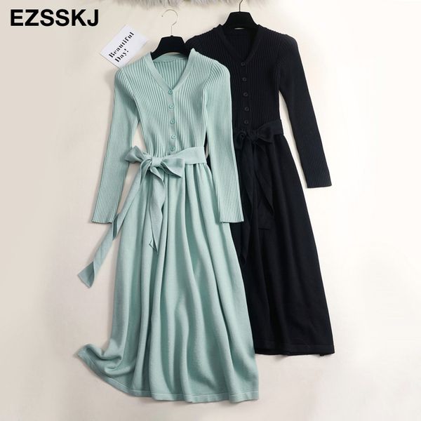 autumn winter v-neck maxi sweater dress women female long sweater dress with belt elegant a-line solid slim, Black;gray
autumn winter v-neck maxi sweater dress women female long sweater dress with belt elegant a-line solid slim, Black;gray