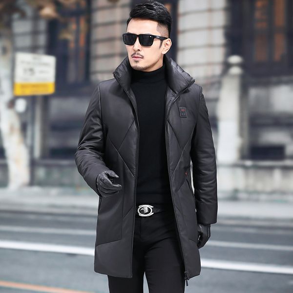 leather jacket sheepskin genuine leather jacket men winter duck down coat mens chaqueta cuero hombre 855608 yy703, Black
leather jacket sheepskin genuine leather jacket men winter duck down coat mens chaqueta cuero hombre 855608 yy703, Black