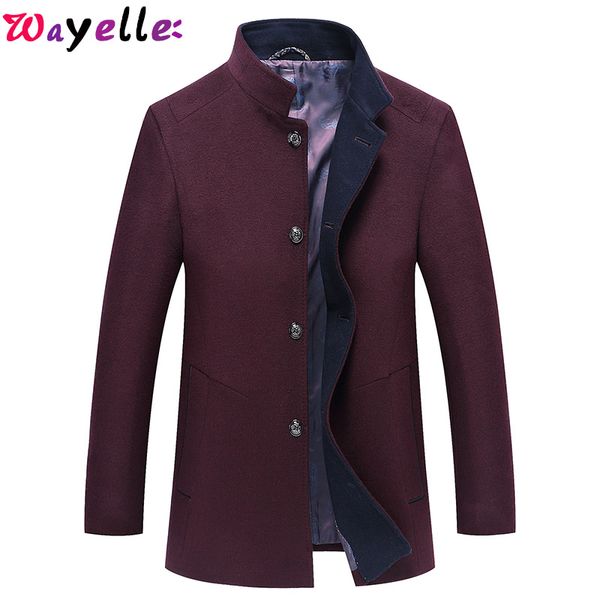 2019 new arrival men's winter warm woolen jacket coats casual business fashion slim fit solid single breasted coats, Black;brown
2019 new arrival men's winter warm woolen jacket coats casual business fashion slim fit solid single breasted coats, Black;brown