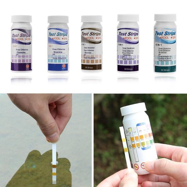 new 50pcs/set swimming pool tub spa test strips for chlorine ph alkalinity cyanuric acid hardness test paper tool
new 50pcs/set swimming pool tub spa test strips for chlorine ph alkalinity cyanuric acid hardness test paper tool