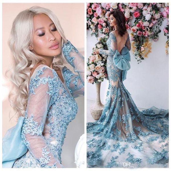2021 mermaid prom dresses backless bow knot evening dress sheer long sleeves full lace applique beaded tulle prom vestidos de soiree, Black;red
2021 mermaid prom dresses backless bow knot evening dress sheer long sleeves full lace applique beaded tulle prom vestidos de soiree, Black;red
