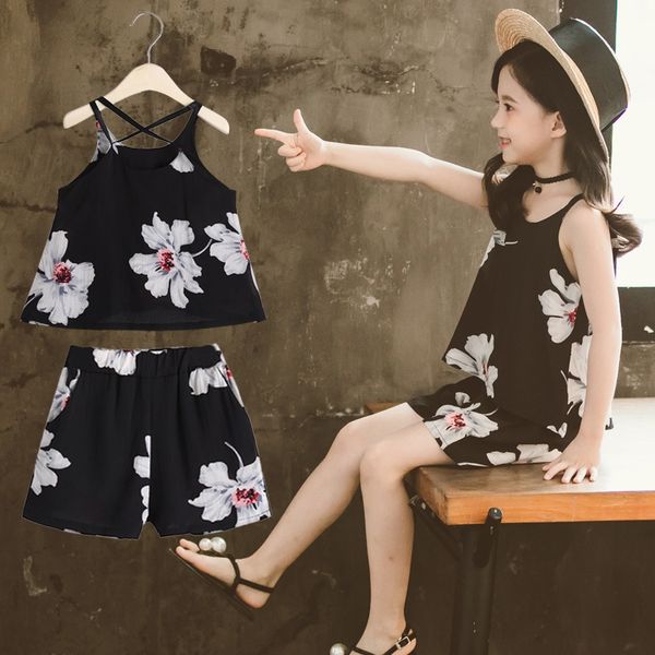 p7zw1 girls summer 2019 suit medium and large fashion sling children's clothing children's children'sable foreign style sleev
p7zw1 girls summer 2019 suit medium and large fashion sling children's clothing children's children'sable foreign style sleev