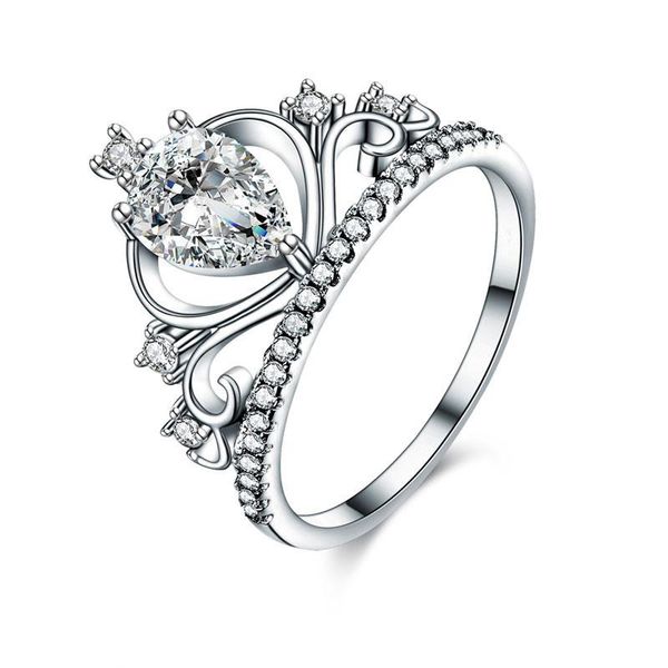 exquisite women wedding rings solid 925 sterling silver crown ring 1 ct pear cut for lady trendy stylish jewelry, Slivery;golden
exquisite women wedding rings solid 925 sterling silver crown ring 1 ct pear cut for lady trendy stylish jewelry, Slivery;golden