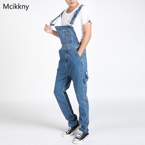 mcikkny men's fashion baggy cargo denim bib overalls washed loose style jeans jumpsuit for male suspender pants multi-pockets, Blue
mcikkny men's fashion baggy cargo denim bib overalls washed loose style jeans jumpsuit for male suspender pants multi-pockets, Blue