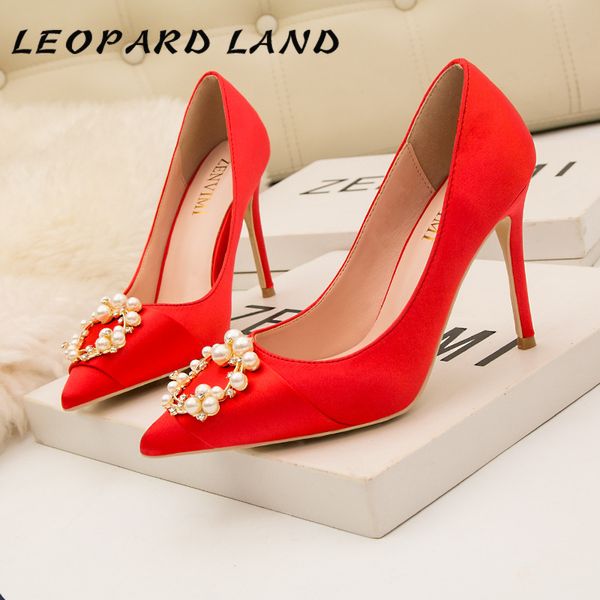 leopard land10cm wedding women's shoes nightclub slim thin high-heeled wedding pointed satin pearl buckle women's shoes zwm, Black
leopard land10cm wedding women's shoes nightclub slim thin high-heeled wedding pointed satin pearl buckle women's shoes zwm, Black
