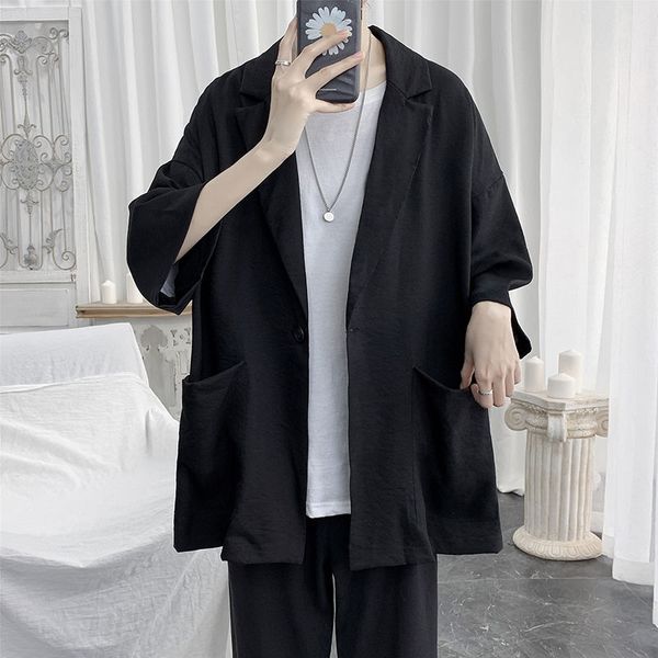 men's casual shirts 2021 summer fashion seven-sleeve shirt suit collar coats camisa masculina streetwear clothes hawaiian big size -5x, White;black
men's casual shirts 2021 summer fashion seven-sleeve shirt suit collar coats camisa masculina streetwear clothes hawaiian big size -5x, White;black