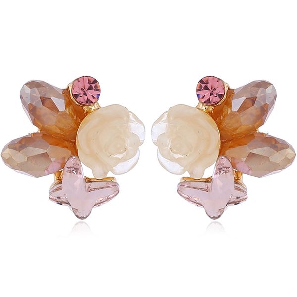 small fresh korean flower ear crystal ring butterfly ear nail female temperament simple loop ear drop with petal earrings, Golden
small fresh korean flower ear crystal ring butterfly ear nail female temperament simple loop ear drop with petal earrings, Golden