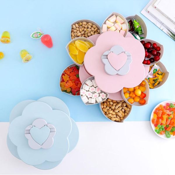 creative flower design rotary snack storage box candy organizer fruit plate desksnack storage box
creative flower design rotary snack storage box candy organizer fruit plate desksnack storage box