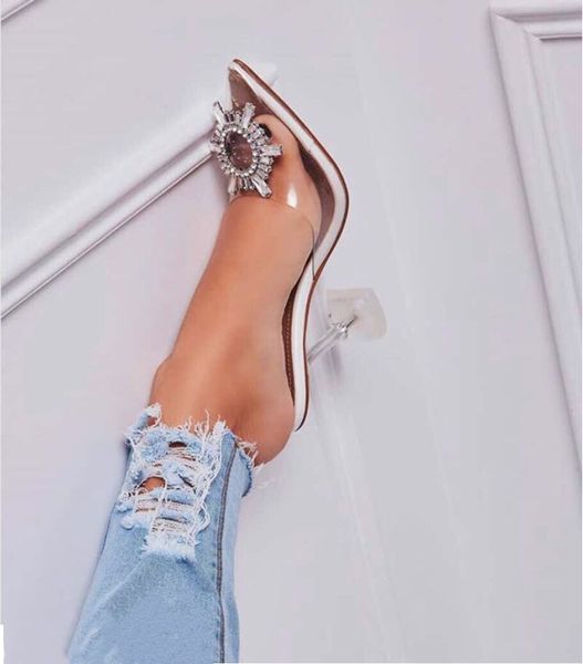 big size 42 beige pvc transparent women sandals slippers crystal pointy toe perspex spike high heels sandals slippers 9.5cm pump, Black
big size 42 beige pvc transparent women sandals slippers crystal pointy toe perspex spike high heels sandals slippers 9.5cm pump, Black